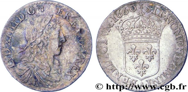 5 sols (1/12 di scudo) 1660 (Paris)