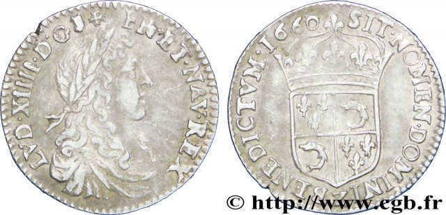 5 sols (1/12 di scudo) 1660 (Grenoble)