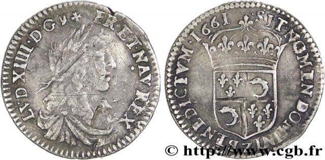 5 sols (1/12 di scudo) 1661 (Grenoble)