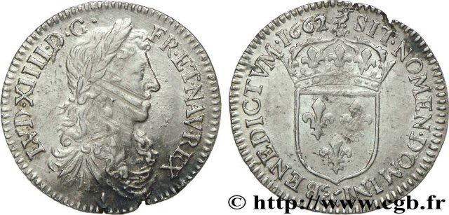 5 sols (1/12 di scudo) 1662 (Aix-en-provence)