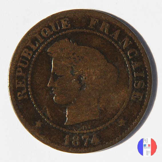 5 centesimi Cerere 1874 (Bordeaux)