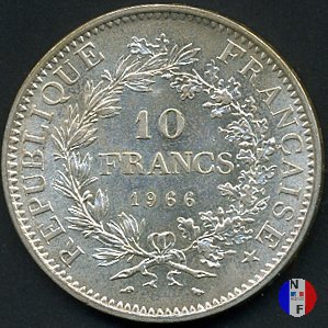 10 franchi Ercole 1966 (Parigi)
