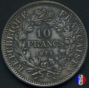 10 franchi Ercole 1971 (Parigi)