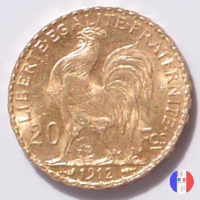 20 franchi gallo 1912 (Parigi)