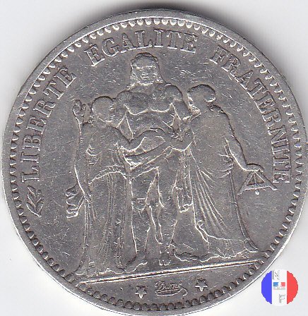 5 franchi Ercole 1874 (Bordeaux)