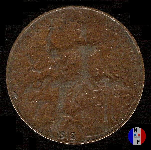 10 centesimi Dupuis 1912 (Parigi)