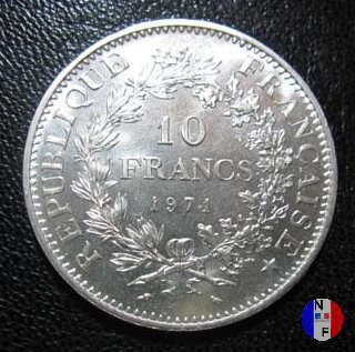 10 franchi Ercole 1971 (Parigi)