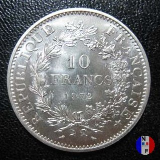 10 franchi Ercole 1972 (Parigi)