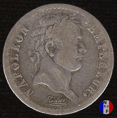 1/2 franco - testa laureata, tipo Empire 1814 (Parigi)