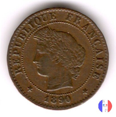 1 centesimo Cerere 1890 (Parigi)