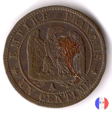 1 centesimo - testa nuda 1857 (Parigi)