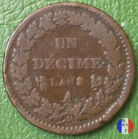 1 decimo 1799-1800 (Parigi)