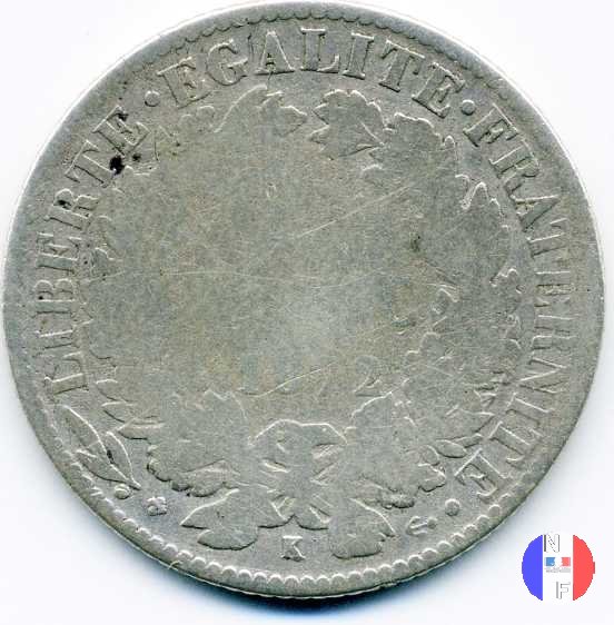 1 franco Cerere 1872 (Bordeaux)