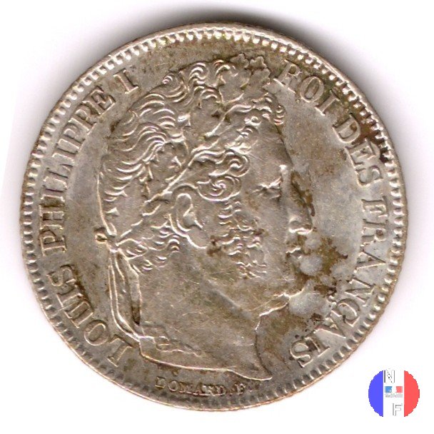 1 franco - testa coronata 1846 (Parigi)