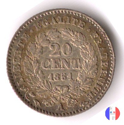 20 centesimi 1851 (Parigi)