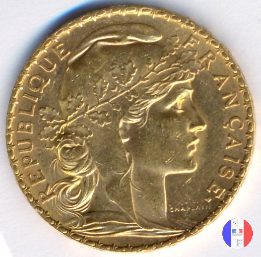 20 franchi gallo 1901 (Parigi)