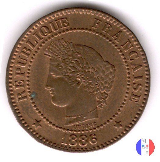 2 centesimi Cerere 1886 (Parigi)