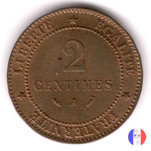 2 centesimi Cerere 1886 (Parigi)