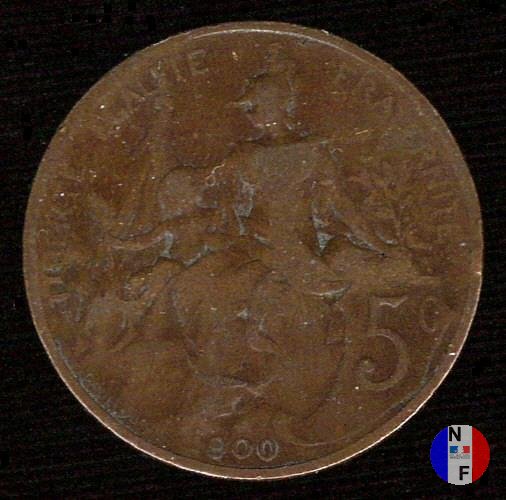 5 centesimi Dupuis 1900 (Parigi)