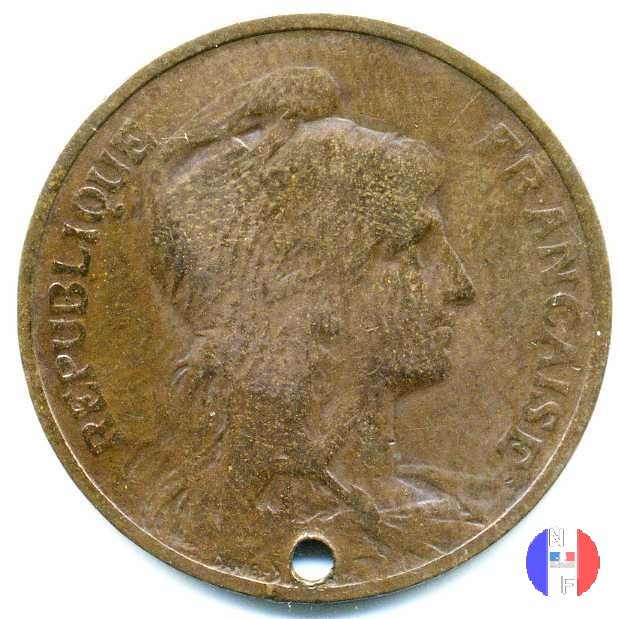 5 centesimi Dupuis 1907 (Parigi)