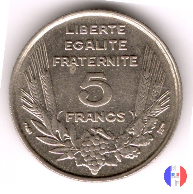 5 franchi Bazor 1933 (Parigi)