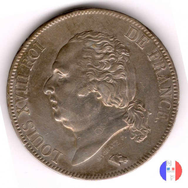 5 franchi 1824 (Marsiglia)