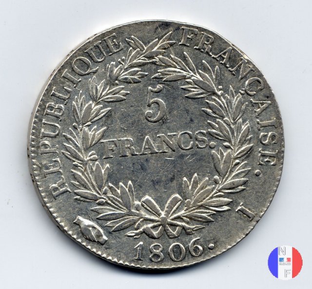 5 franchi - testa nuda 1806 (Limoges)