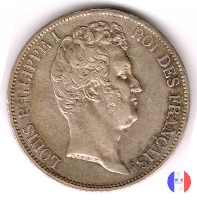 5 franchi - testa nuda 1831 (Marsiglia)