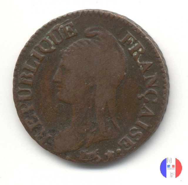 5 centesimi 1799-1800 (Parigi)