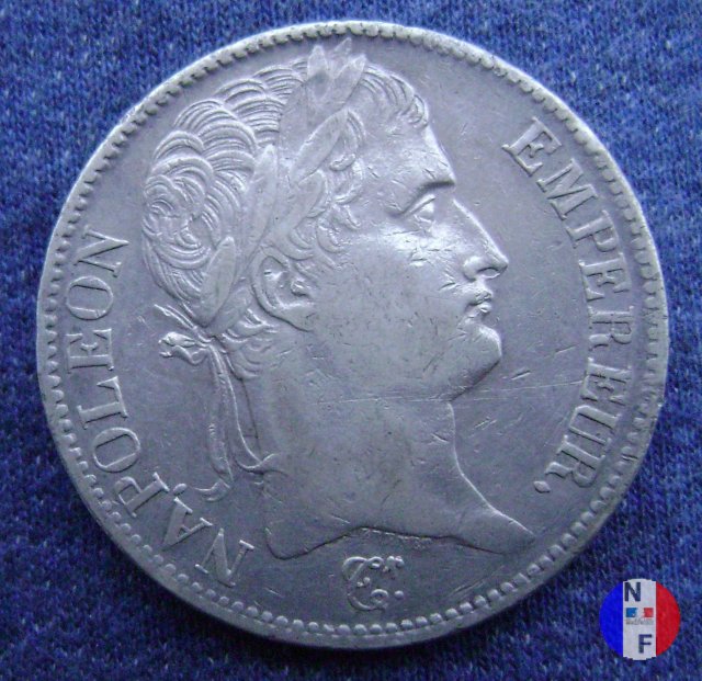 5 franchi - testa laureata, tipo Empire 1811 (Marsiglia)