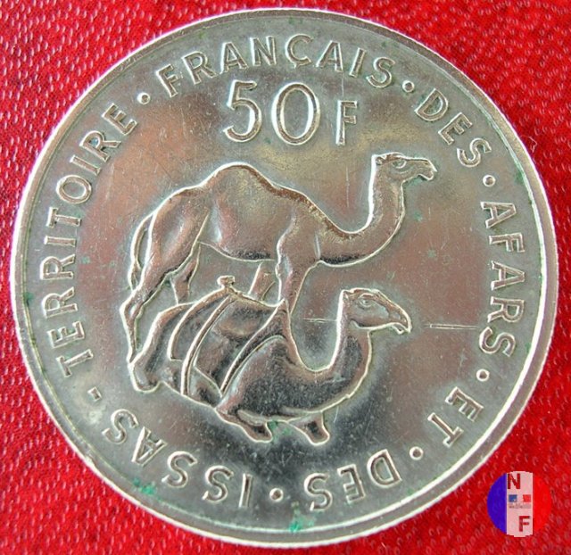 50 franchi Territorio francese Afars Issas 1970 (Parigi)