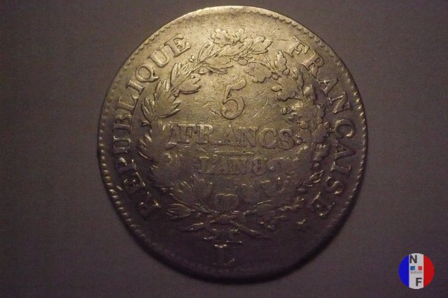 5 franchi Ercole 1799-1800 (Bayonne)