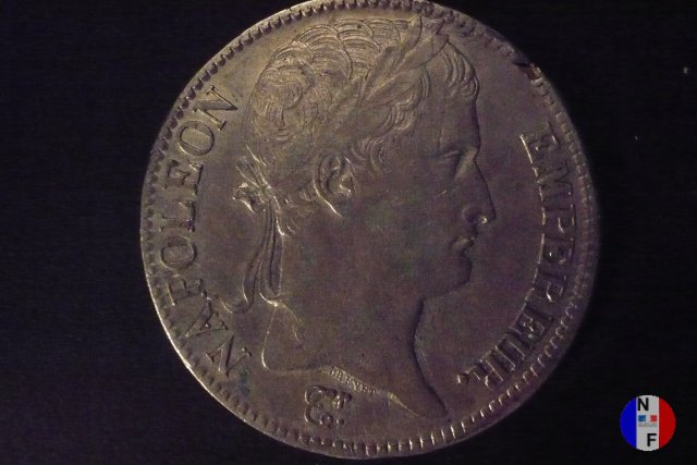 5 franchi - testa laureata, tipo Empire 1811 (Limoges)