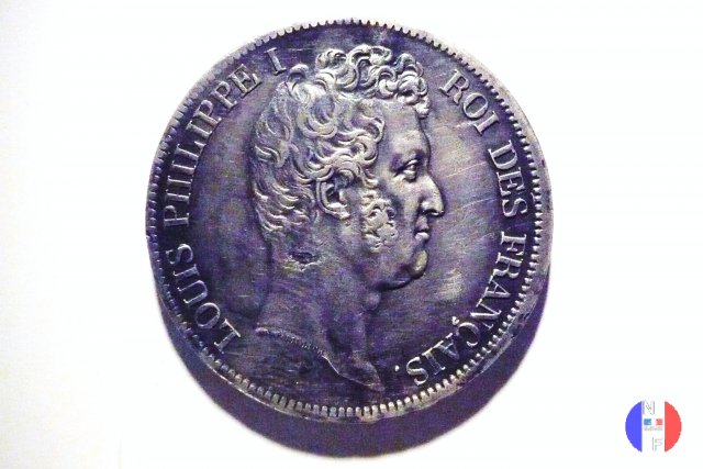 5 franchi - testa nuda 1831 (Parigi)