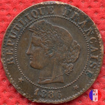 1 centesimo Cerere 1886 (Parigi)