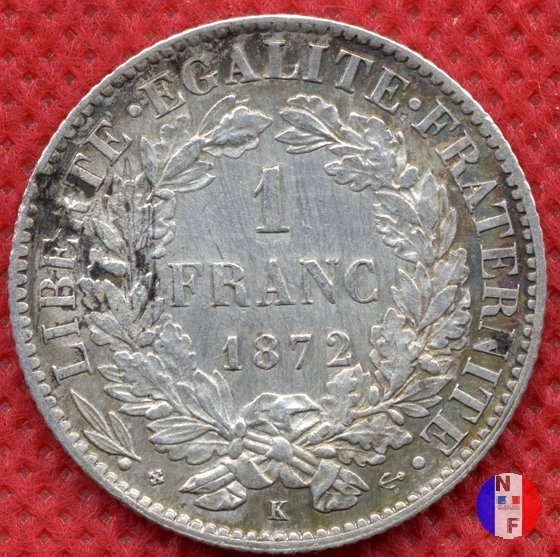 1 franco Cerere 1872 (Bordeaux)