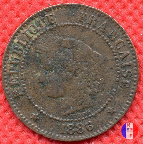 2 centesimi Cerere 1886 (Parigi)