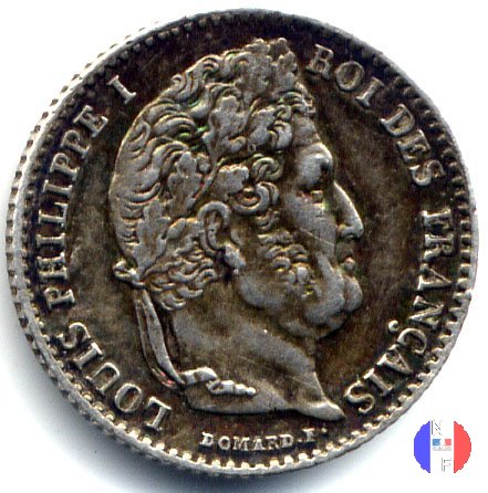 1/4 di franco 1834 (Parigi)