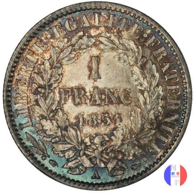 1 franco Cerere 1851 (Parigi)