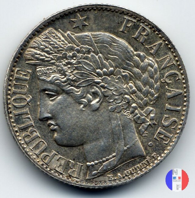 1 franco Cerere 1871 (Parigi)