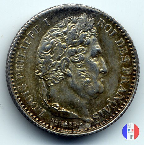 25 centesimi 1845 (Rouen)