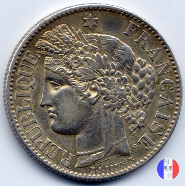 2 franchi Cerere 1881 (Parigi)