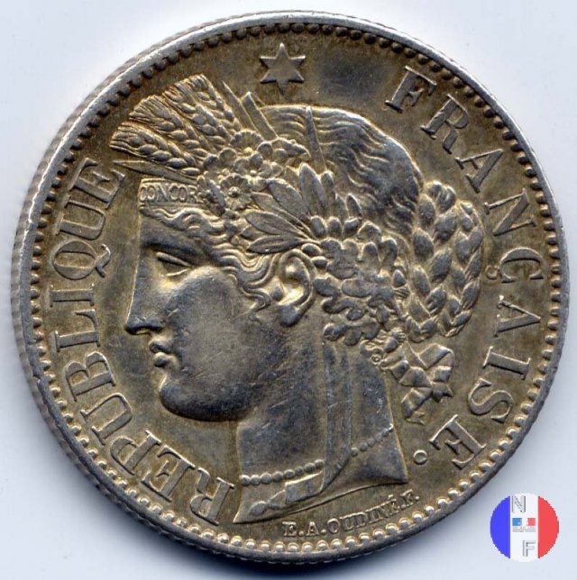 2 franchi Cerere 1881 (Parigi)