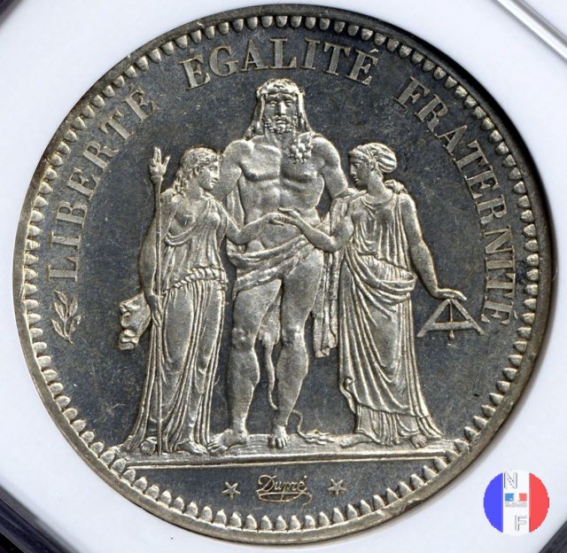 5 franchi Ercole 1848 (Parigi)