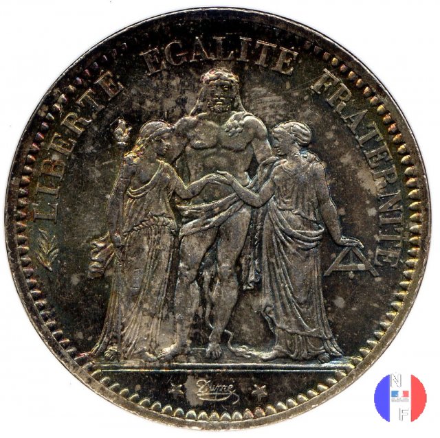 5 franchi Ercole 1874 (Parigi)