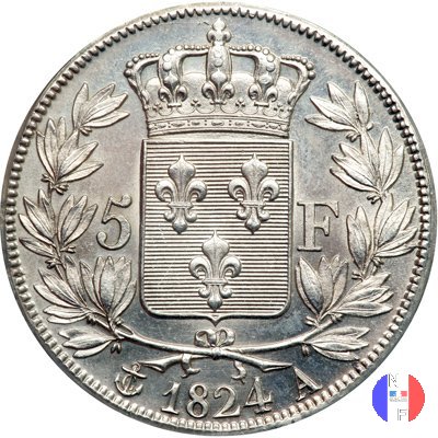 5 franchi 1824 (Parigi)