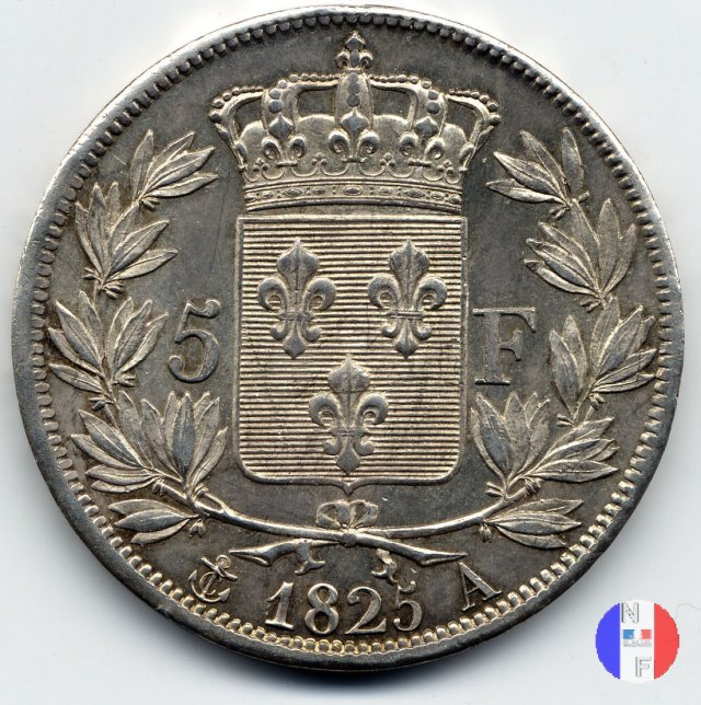 5 franchi 1825 (Parigi)