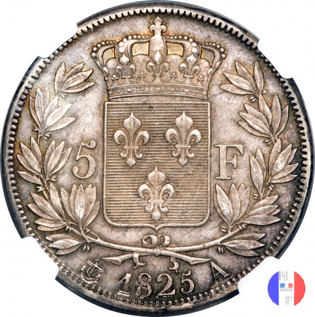 5 franchi 1825 (Parigi)
