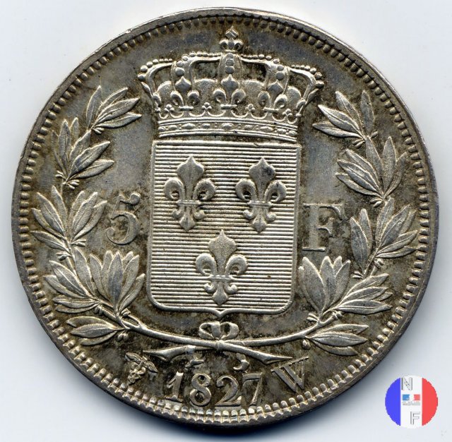 5 franchi 1827 (Lilla)