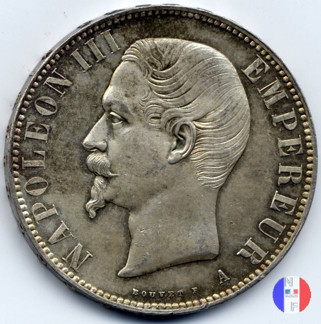 5 franchi - testa nuda 1856 (Parigi)